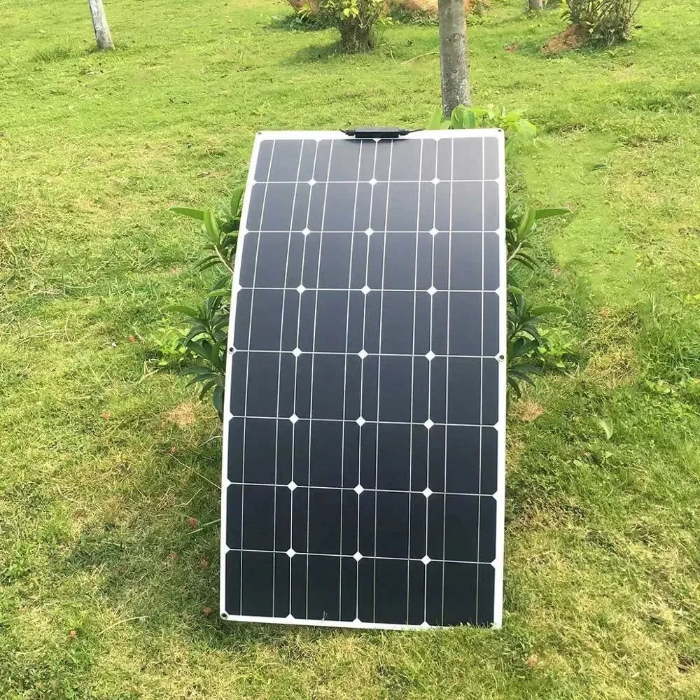 Solar Panel Kit Complete 400W 300W 200W 100W 12V Flexible Solar Power Panel for Solar Battery Charger/Power Bank/Camping/Hiking - Trekker Essentials
