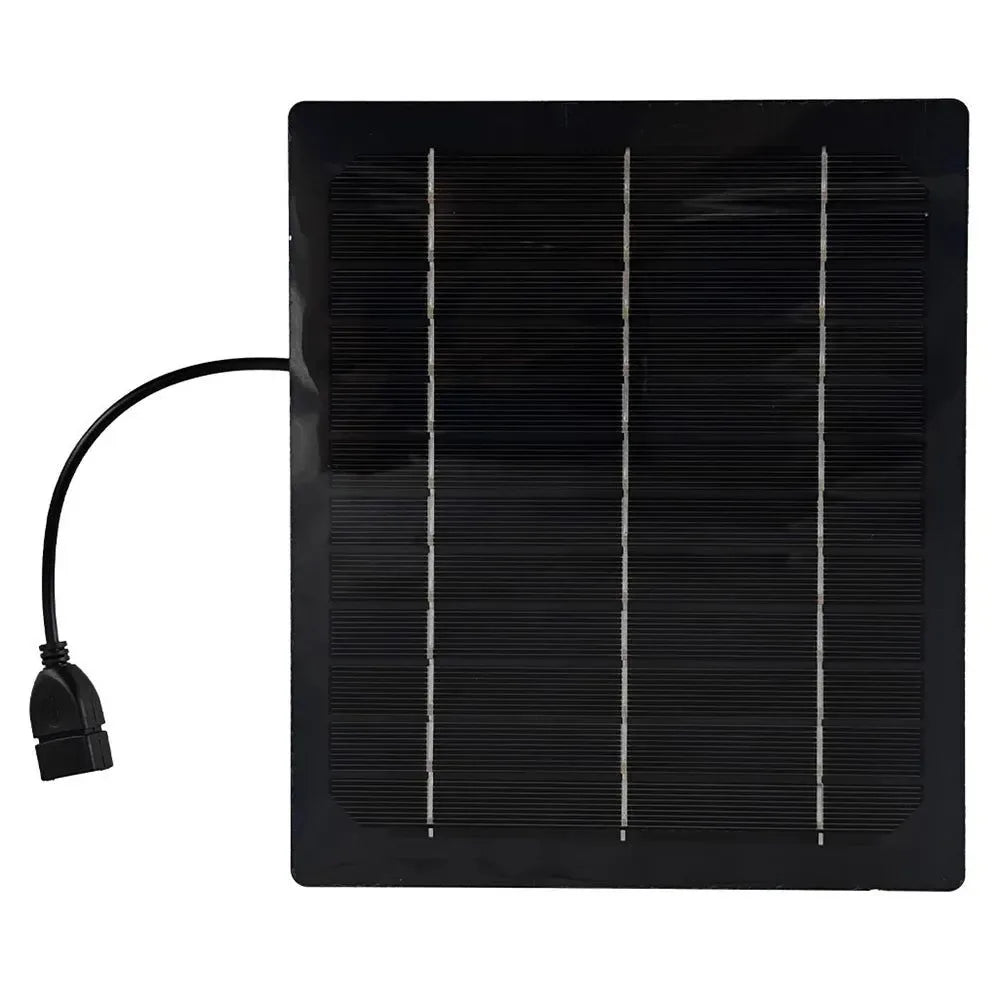 Solar Powered Camping Fan with USB - Portable Solar Panel Fan for Picnic, Barbecue, Fishing, Travel - Trekker Essentials