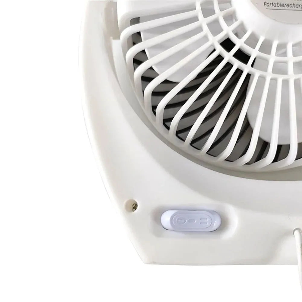 Solar Powered Camping Fan with USB - Portable Solar Fan for Outdoor Camping, Hiking, Fishing, Travel - Trekker Essentials