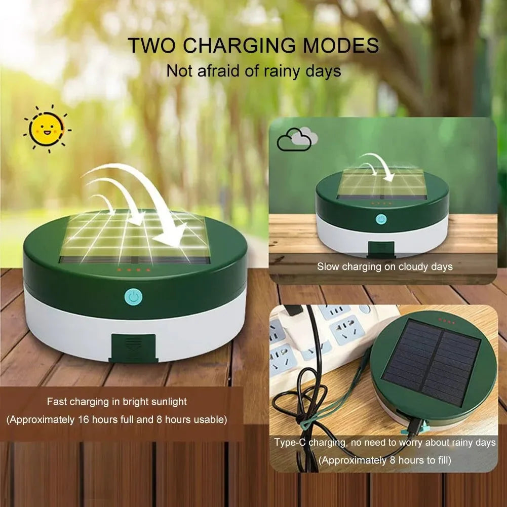 Solar Powered Camping RGB String Lights - Portable Mobile Charger with Smart APP Control for Outdoor Garden - Trekker Essentials