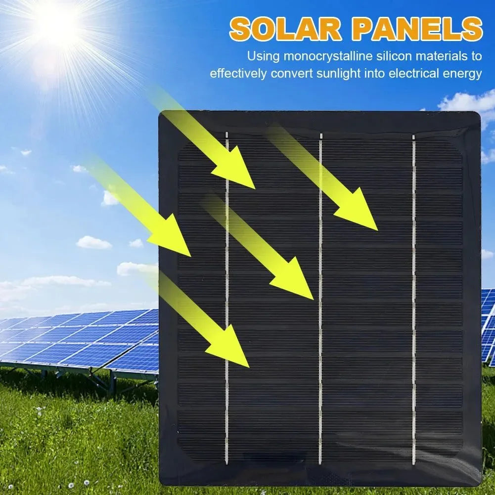 Solar Powered Portable Camping Fan for Picnic, Barbecue, Fishing, Travel - Trekker Essentials