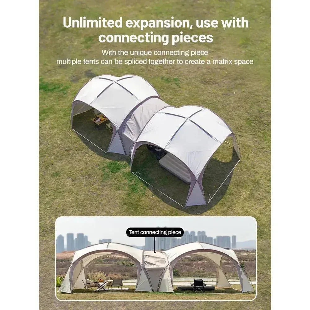 Sonuto Dome Canopy Large Tent - Outdoor Extra Large Camping Awning for Sun Protection, Hiking, Rainproof Pavilion, Anti-Mosquito - Trekker Essentials