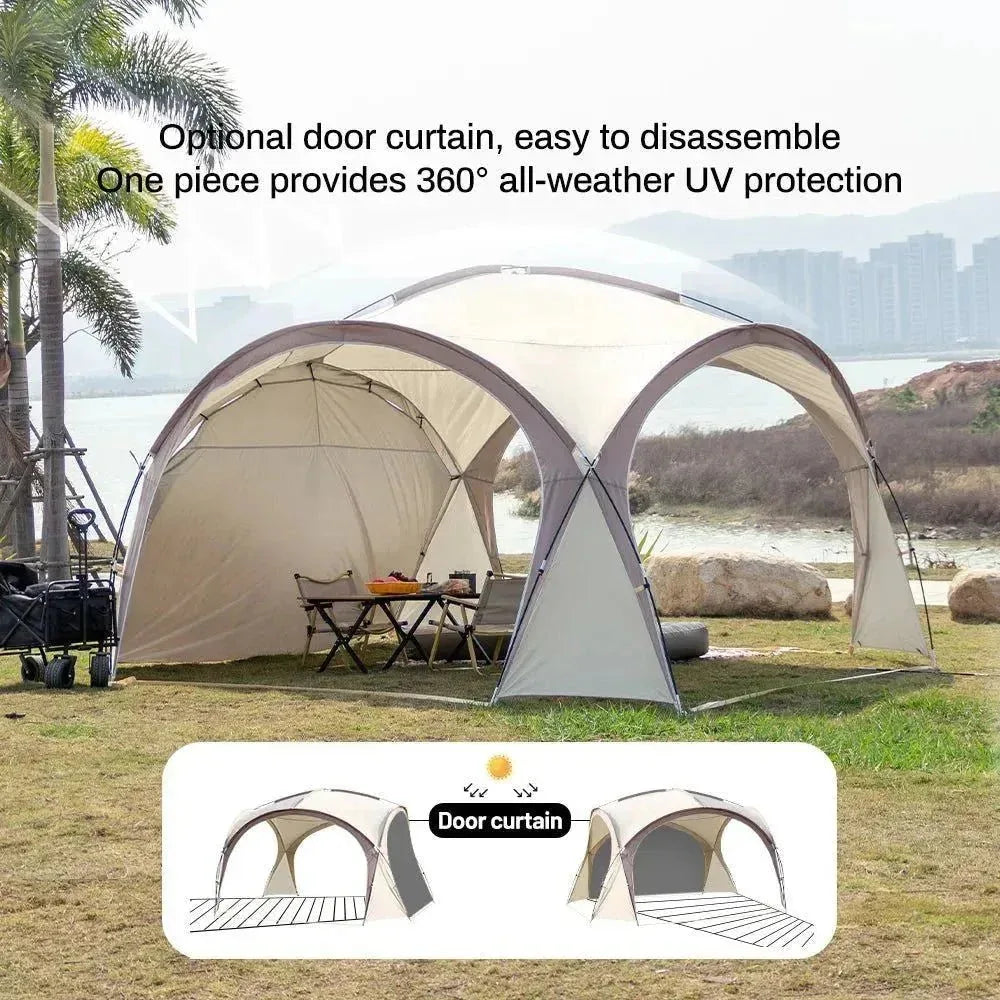 Sonuto Dome Canopy Large Tent - Outdoor Extra Large Camping Awning for Sun Protection, Hiking, Rainproof Pavilion, Anti-Mosquito - Trekker Essentials