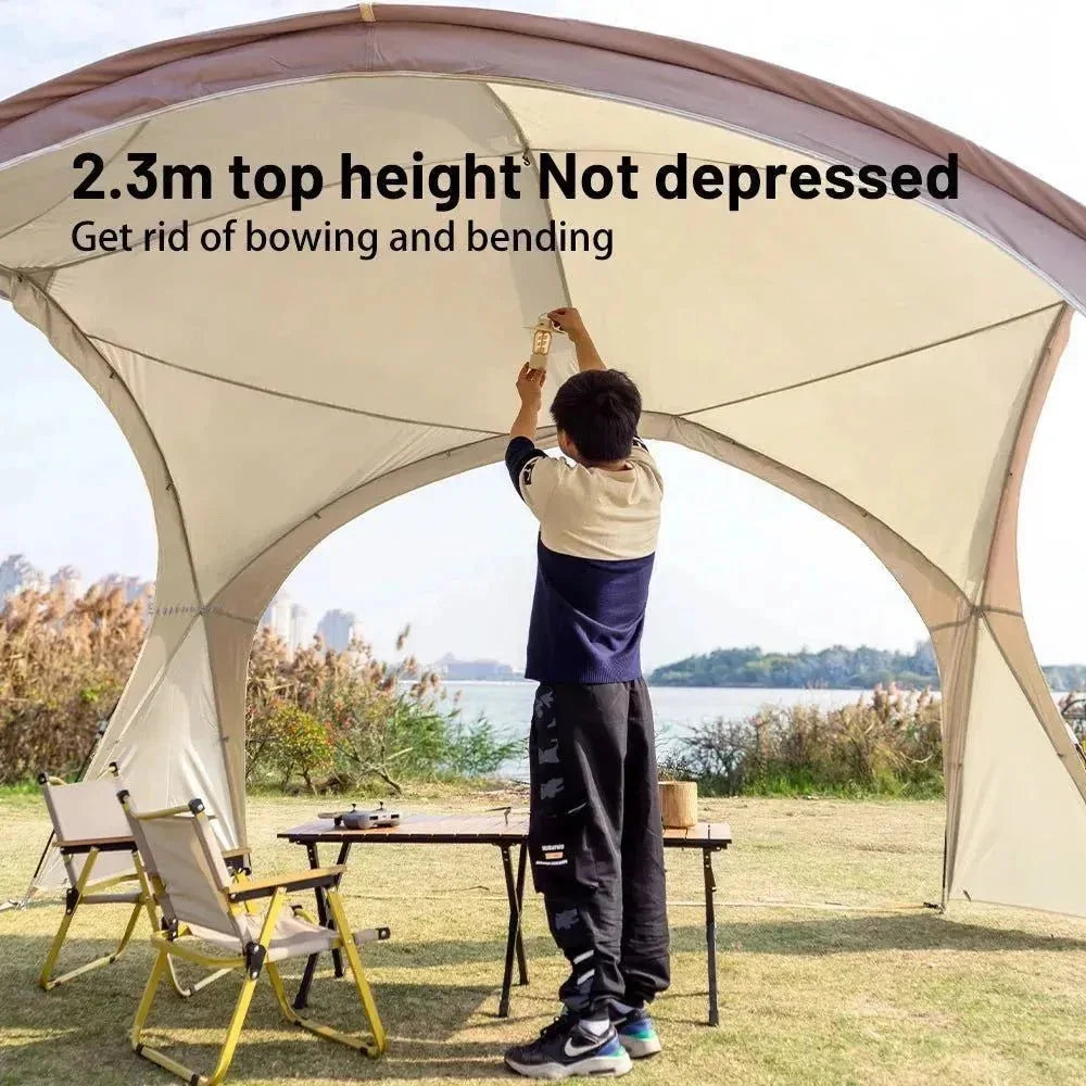 Sonuto Dome Canopy Large Tent - Outdoor Extra Large Camping Awning for Sun Protection, Hiking, Rainproof Pavilion, Anti-Mosquito - Trekker Essentials
