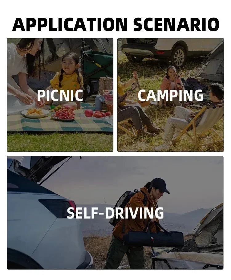 Spacious 2-Person Black Hard Shell Roof Top Tent - 3000mm Waterproof Folding SUV Camping Tent - Trekker Essentials