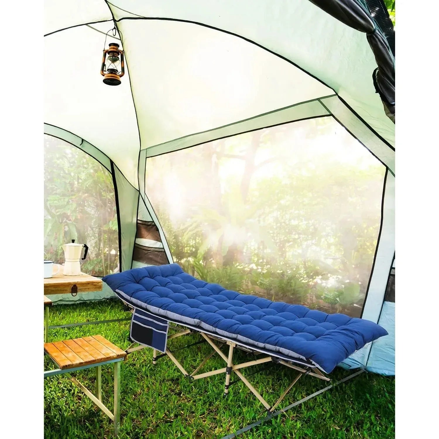 sportneer campingtisch Sportneer Heavy-Duty Camping Cot with Mattress