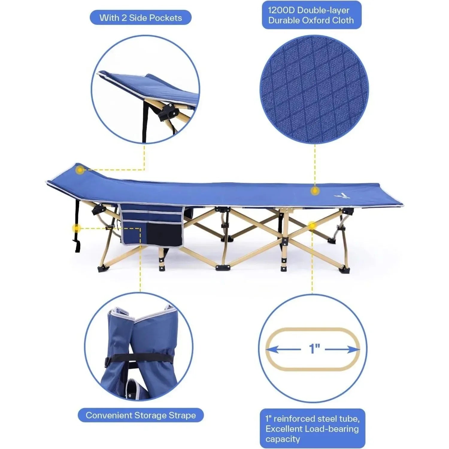 sportneer campingtisch Sportneer Heavy-Duty Camping Cot with Mattress