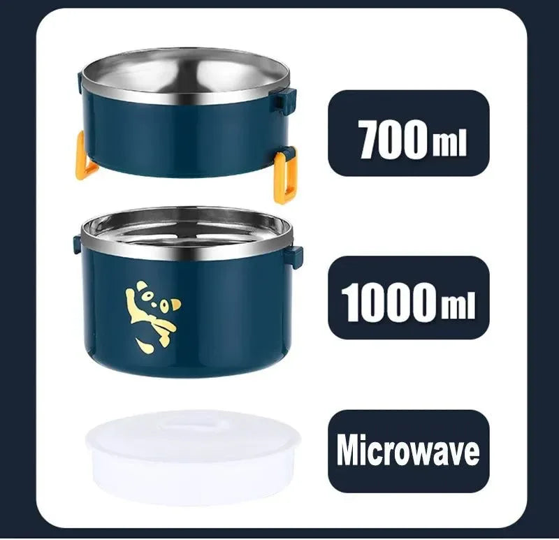 Stackable Stainless Steel Bento Box Set – 1-4 Layers, Leak-Proof & Insulated Food Container - Trekker Essentials