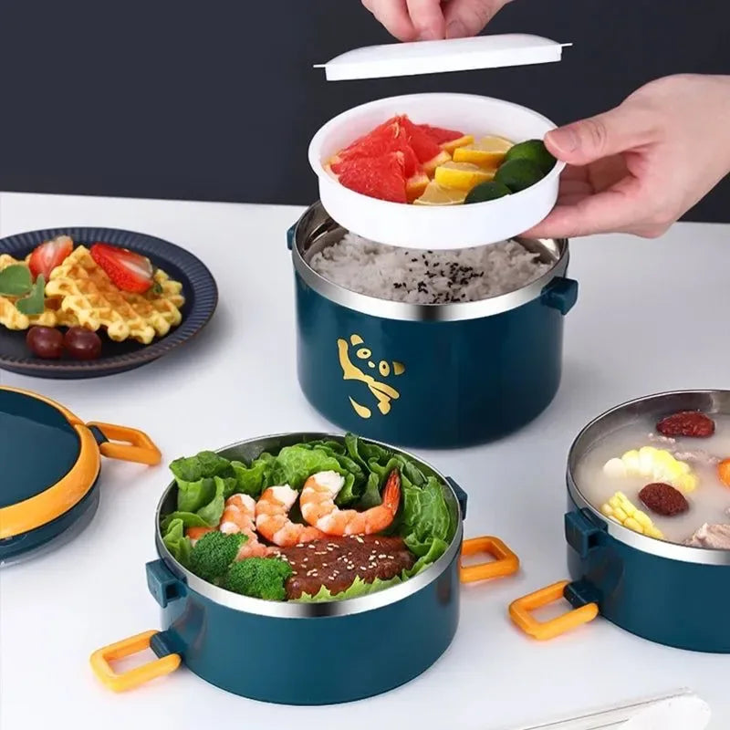 Stackable Stainless Steel Bento Box Set – 1-4 Layers, Leak-Proof & Insulated Food Container - Trekker Essentials