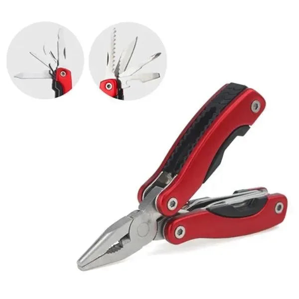 Stainless Steel 9-in-1 Portable Multi-Tool Plier - Essential Camping Gear for Outdoor Survival - Trekker Essentials