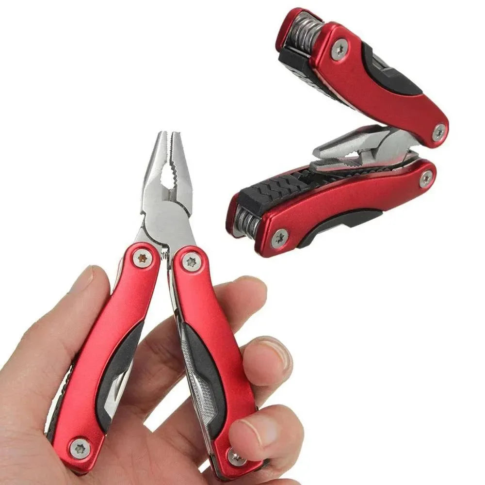Stainless Steel 9-in-1 Portable Multi-Tool Plier - Essential Camping Gear for Outdoor Survival - Trekker Essentials