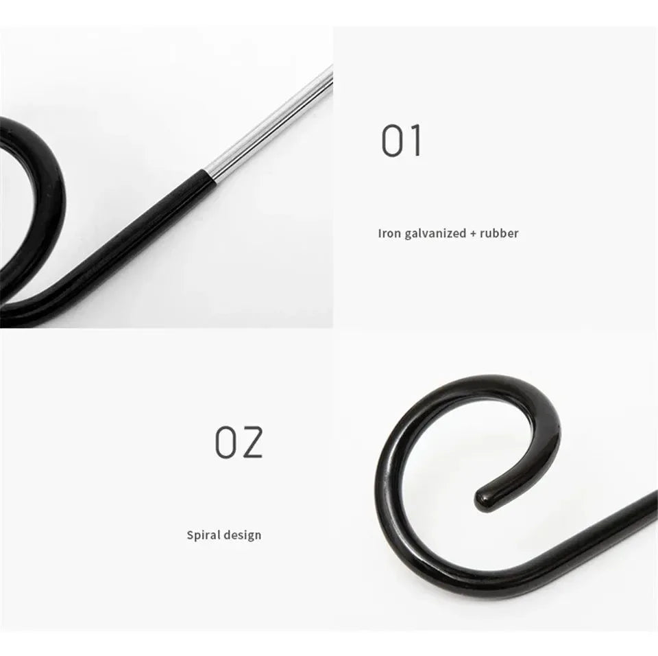 Stainless Steel Camping Light Pole Hook - Adjustable Tent Lamp Holder for Outdoor Fishing & Hunting (Model C70) - Trekker Essentials