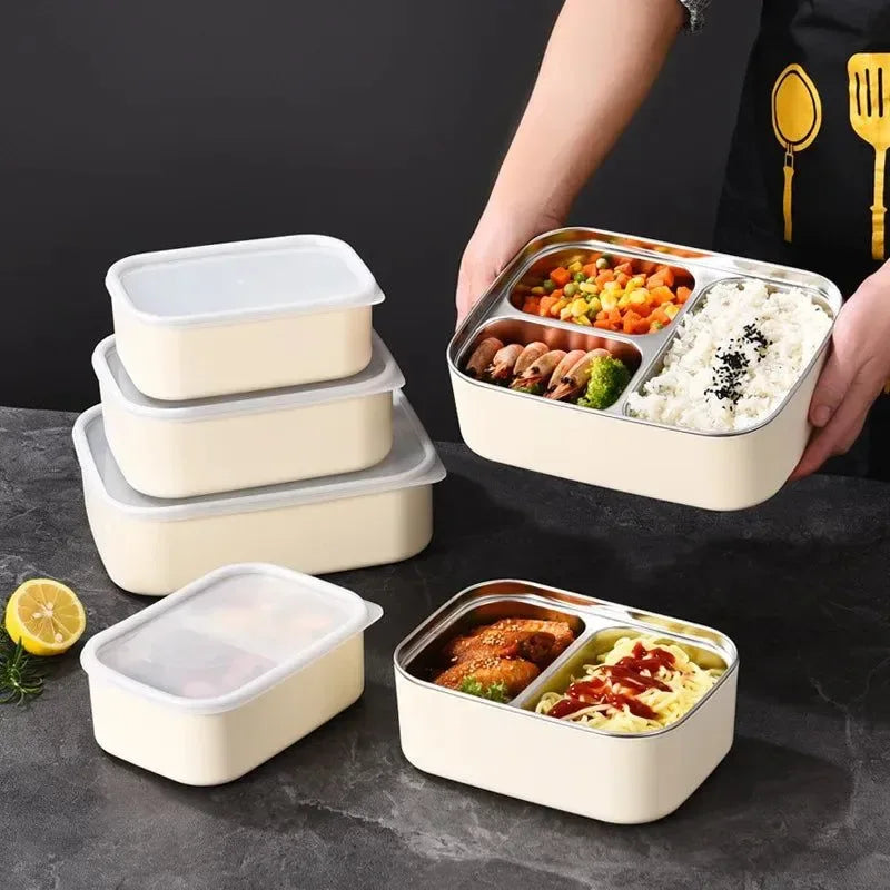 Stainless Steel Compartment Lunch Box – Leak-Proof & Insulated Food Storage for Office, Camping, or Picnics - Trekker Essentials