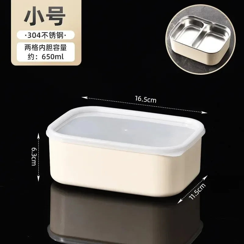 Stainless Steel Compartment Lunch Box – Leak-Proof & Insulated Food Storage for Office, Camping, or Picnics - Trekker Essentials