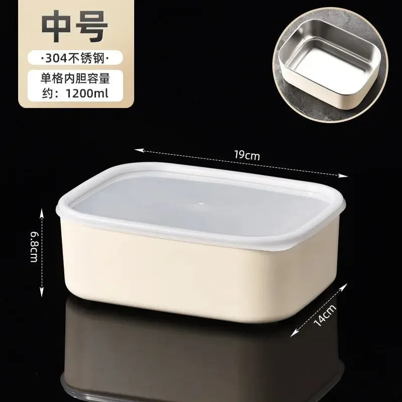 Stainless Steel Compartment Lunch Box – Leak-Proof & Insulated Food Storage for Office, Camping, or Picnics - Trekker Essentials