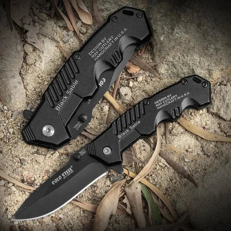 Stainless Steel Outdoor Mini Folding Knife - High Hardness, Portable Defensive Multi-Purpose Tool for Camping, Hiking, Travel, and Self Defense - Trekker Essentials