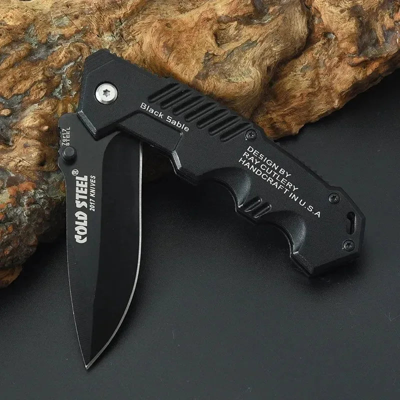 Stainless Steel Outdoor Mini Folding Knife - High Hardness, Portable Defensive Multi-Purpose Tool for Camping, Hiking, Travel, and Self Defense - Trekker Essentials
