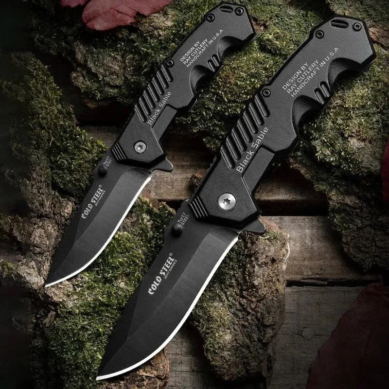 Stainless Steel Outdoor Mini Folding Knife - High Hardness, Portable Defensive Multi-Purpose Tool for Camping, Hiking, Travel, and Self Defense - Trekker Essentials