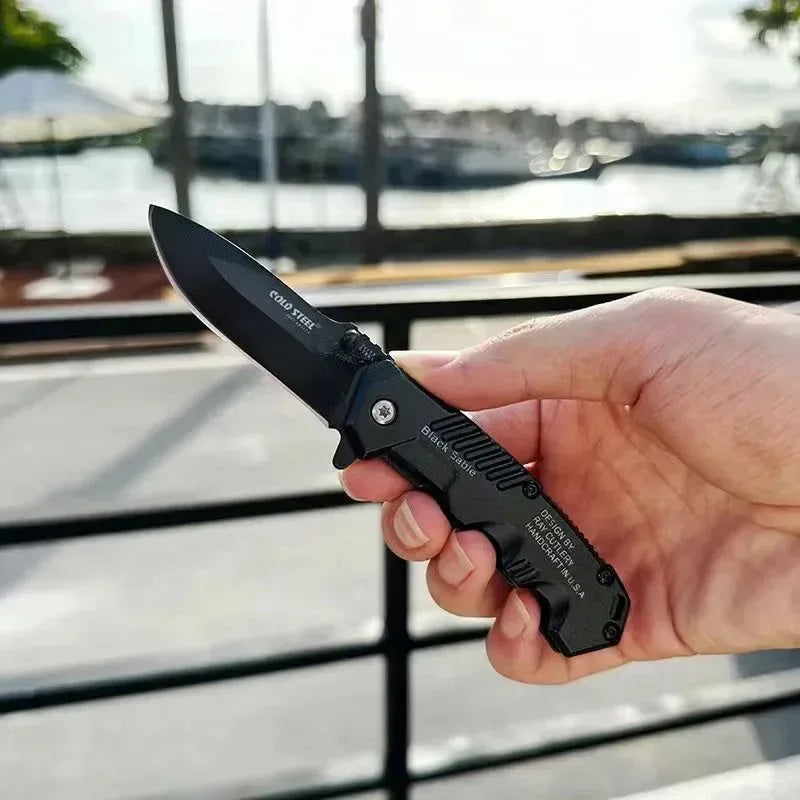 Stainless Steel Outdoor Mini Folding Knife - High Hardness, Portable Defensive Multi-Purpose Tool for Camping, Hiking, Travel, and Self Defense - Trekker Essentials