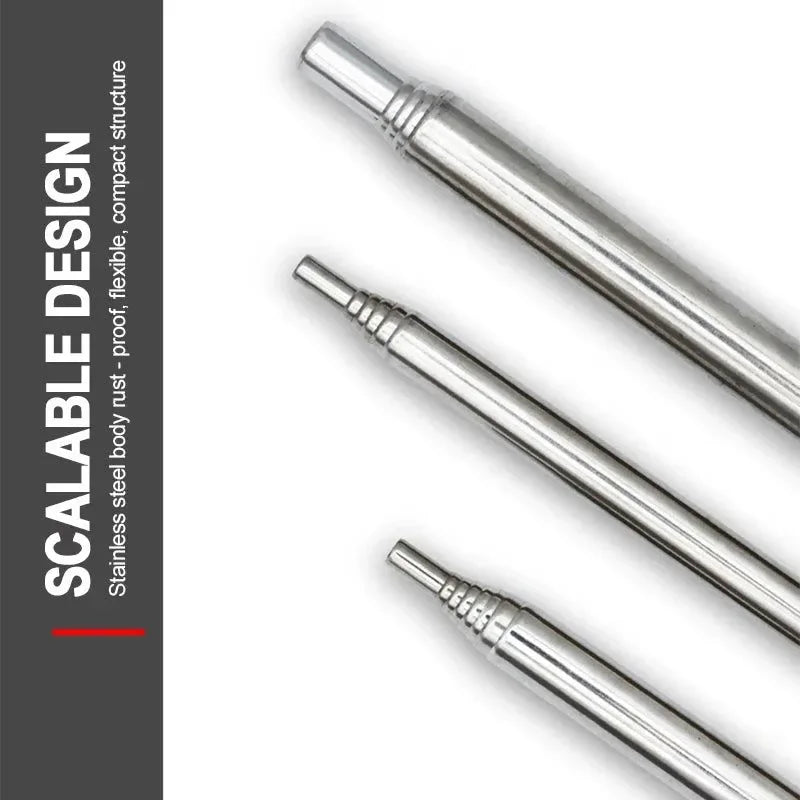 Stainless Steel Telescopic Blow Fire Tube: Portable Outdoor Fire Blower - Trekker Essentials