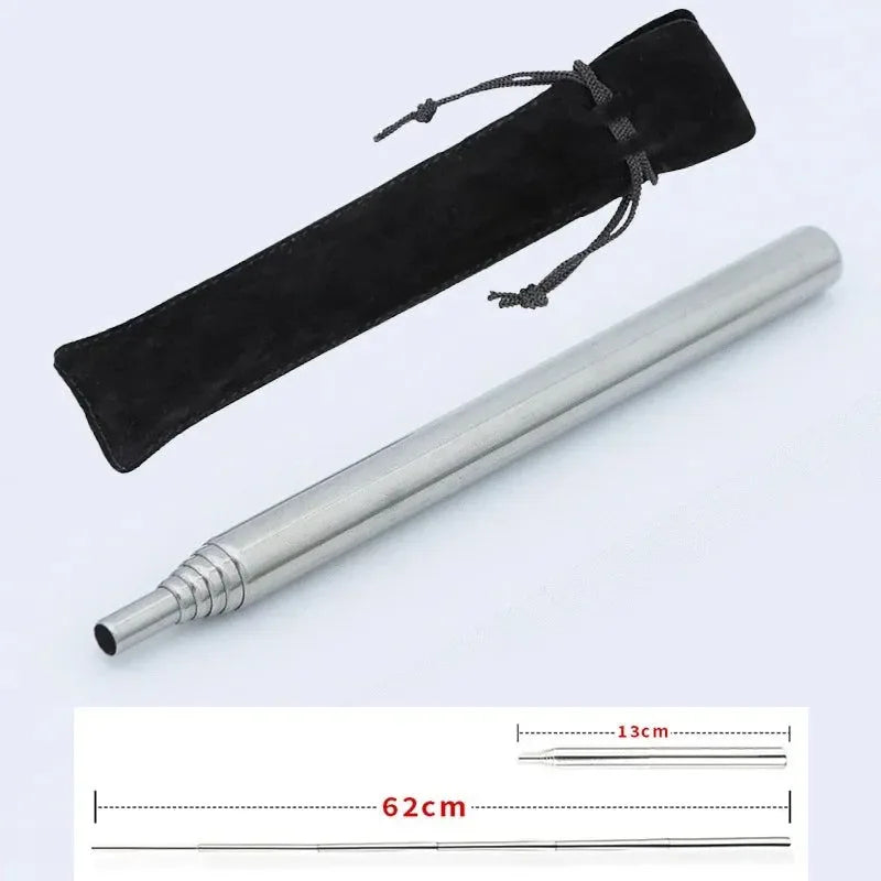 Stainless Steel Telescopic Blow Fire Tube: Portable Outdoor Fire Blower - Trekker Essentials