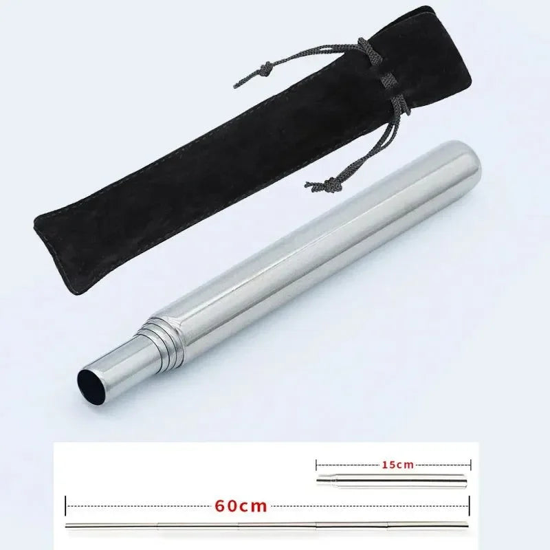 Stainless Steel Telescopic Blow Fire Tube: Portable Outdoor Fire Blower - Trekker Essentials