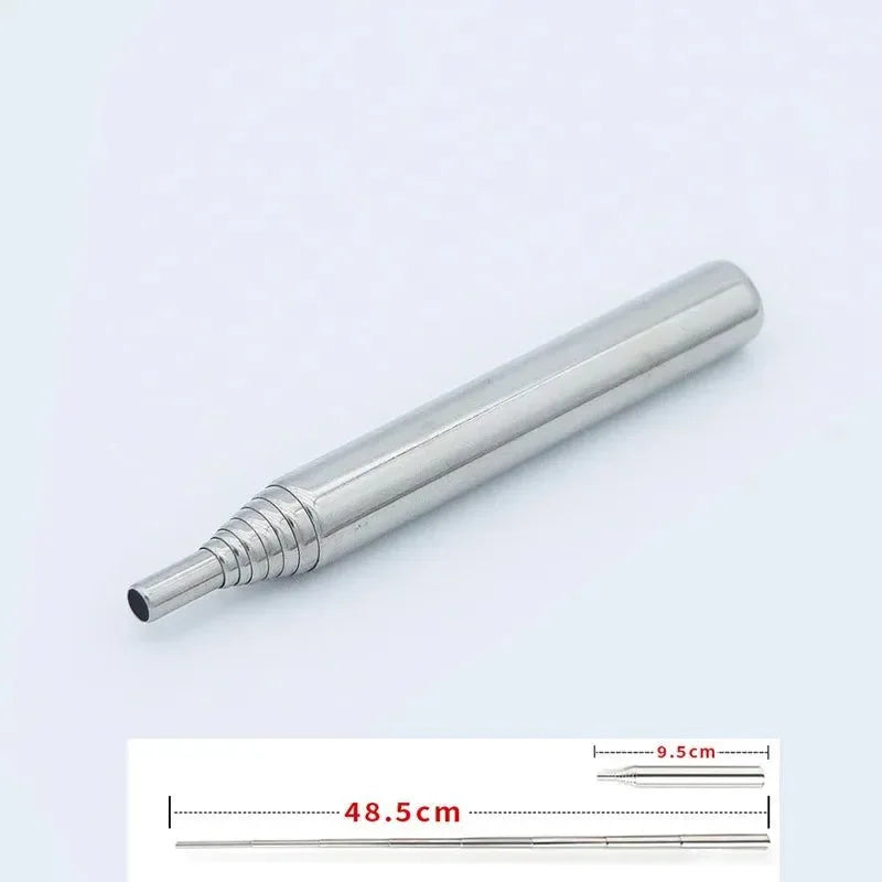 Stainless Steel Telescopic Blow Fire Tube: Portable Outdoor Fire Blower - Trekker Essentials