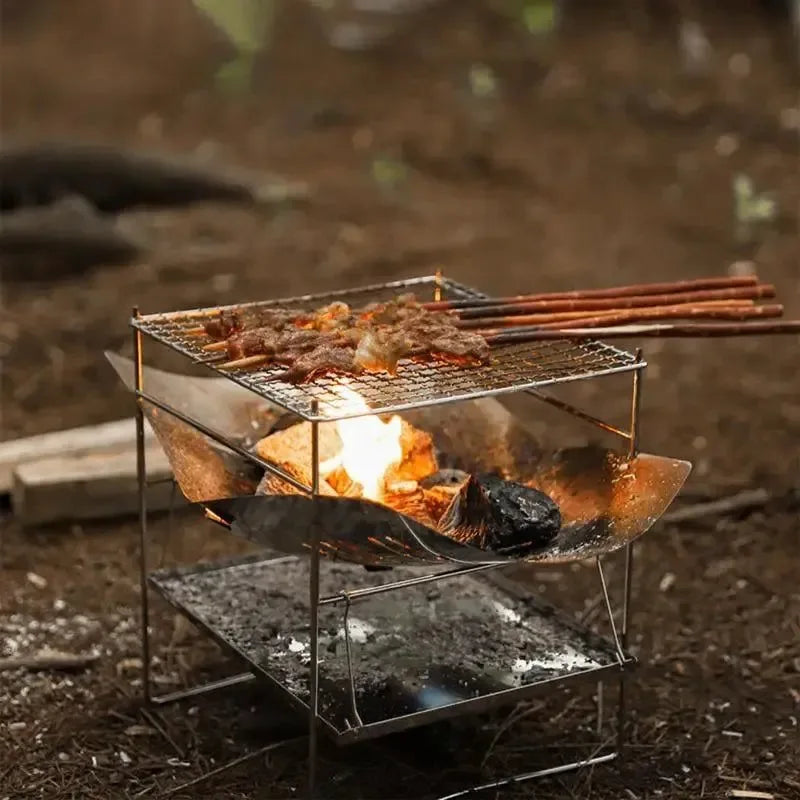 Stainless Steel Wood Stove for Tent, Camping, and Outdoor Activities - Trekker Essentials