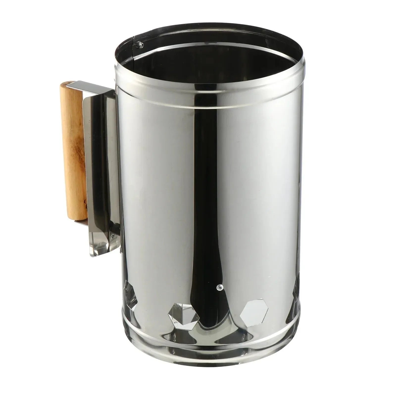 Starter Charcoal Chimney Fire BBQ Grill Tool - Outdoor Smoker Burner Ignition - Steel Stainless Camping Coal Lighter - Trekker Essentials