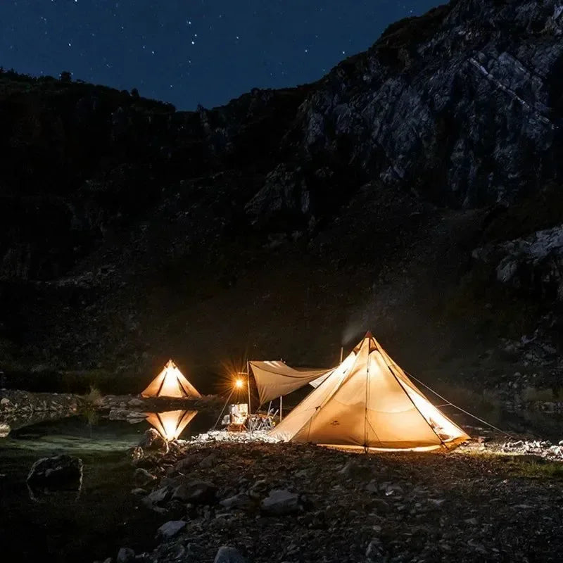 Sunshade Octagonal Pyramid Tent with Snow Skirt - Trekker Essentials