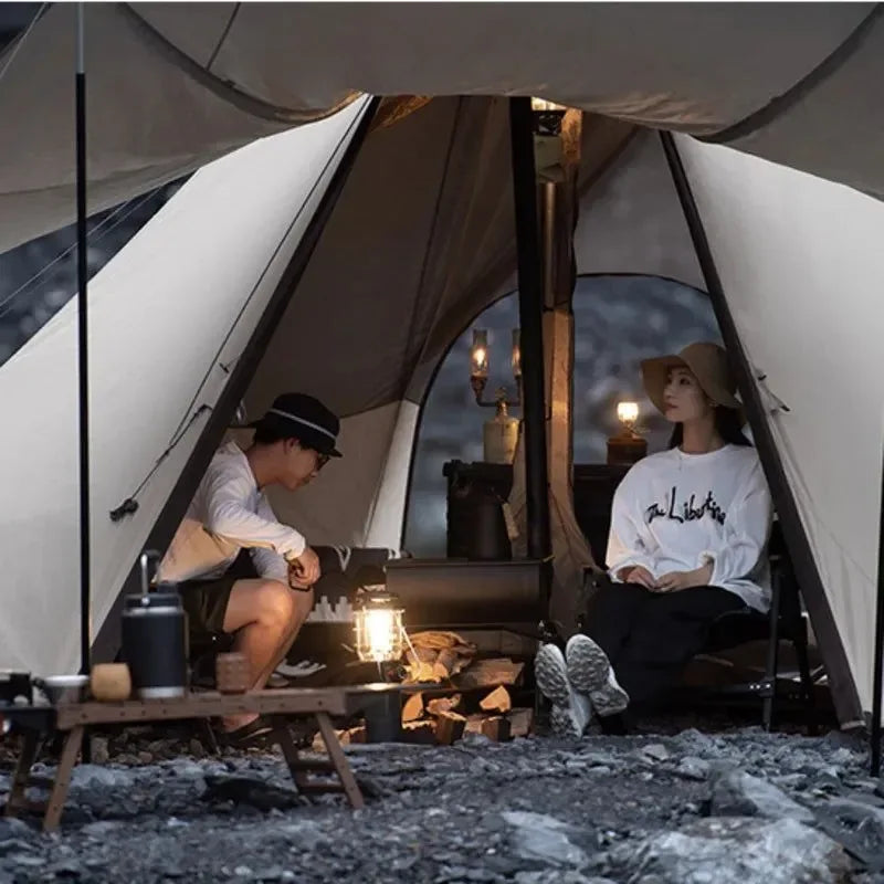 Sunshade Octagonal Pyramid Tent with Snow Skirt - Trekker Essentials