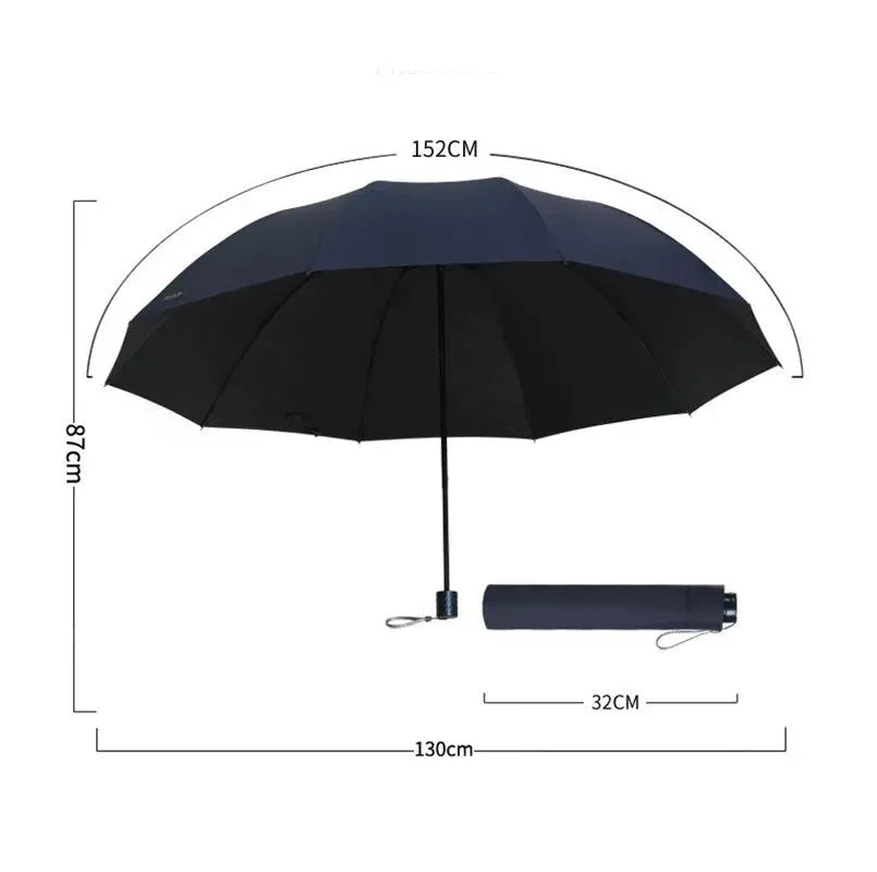 Super Large Folding Umbrella Rain Women Windproof Sunny And Rainy Paraguas Male Double Whole Family Umbrellas UBY28 - Trekker Essentials