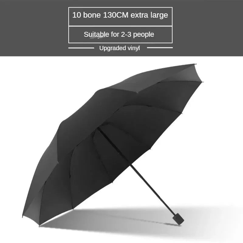Super Large Folding Umbrella Rain Women Windproof Sunny And Rainy Paraguas Male Double Whole Family Umbrellas UBY28 - Trekker Essentials