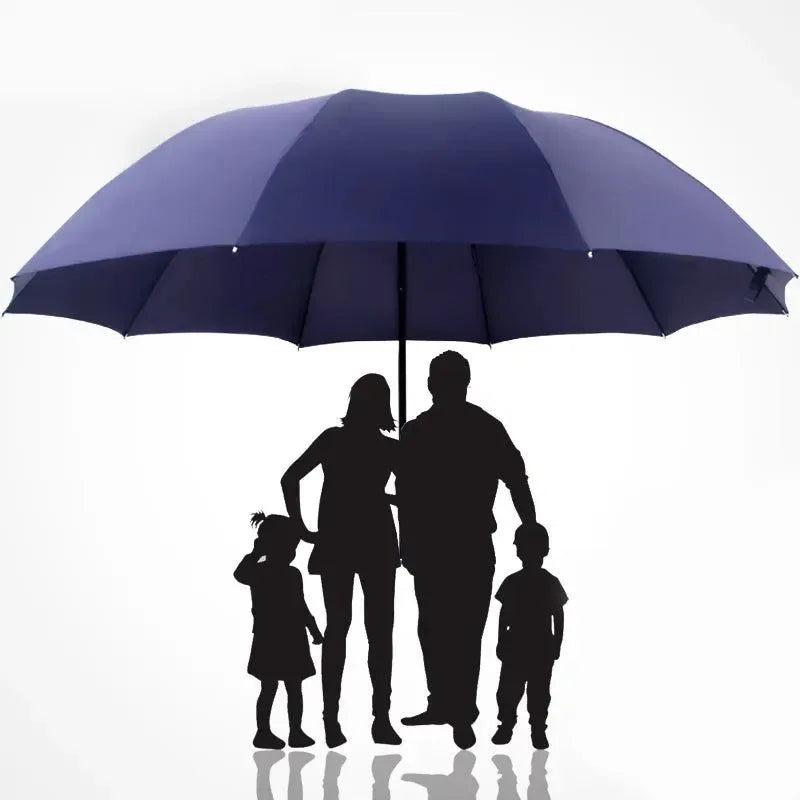 Super Large Folding Umbrella Rain Women Windproof Sunny And Rainy Paraguas Male Double Whole Family Umbrellas UBY28 - Trekker Essentials