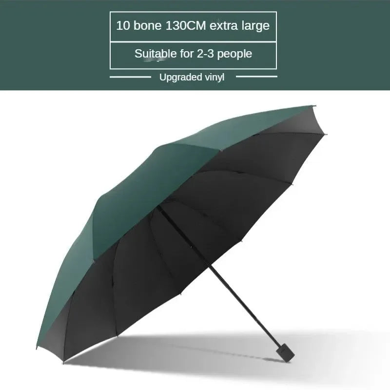 Super Large Folding Umbrella Rain Women Windproof Sunny And Rainy Paraguas Male Double Whole Family Umbrellas UBY28 - Trekker Essentials