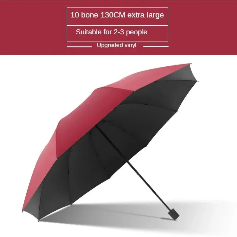 Super Large Folding Umbrella Rain Women Windproof Sunny And Rainy Paraguas Male Double Whole Family Umbrellas UBY28 - Trekker Essentials