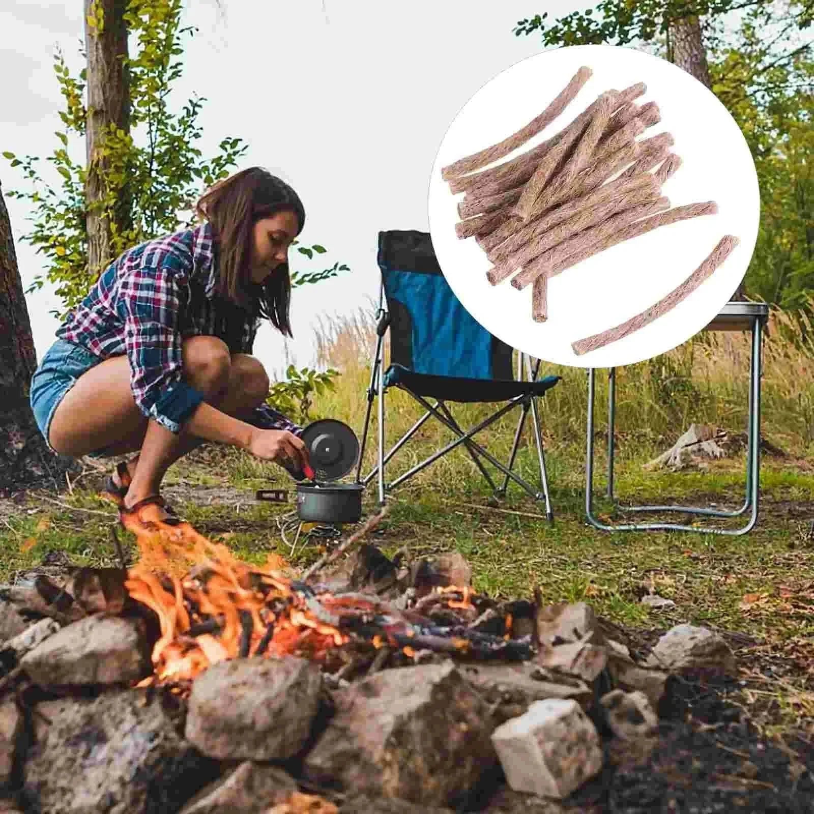 Survival Wick Hemp Cord Camping Lighter - Hemp Fire Starters for Outdoor Adventures - Trekker Essentials