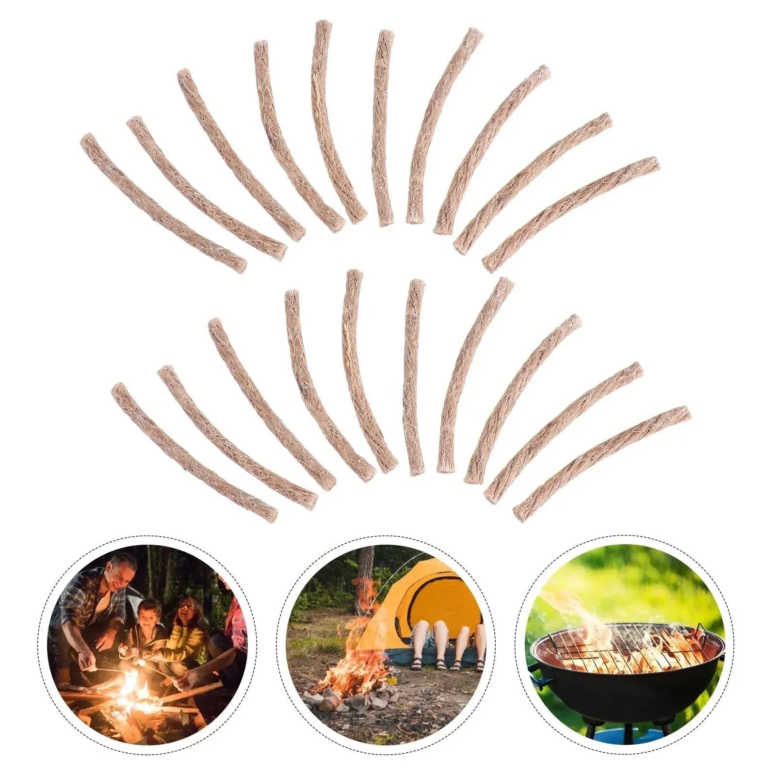 Survival Wick Hemp Cord Camping Lighter - Hemp Fire Starters for Outdoor Adventures - Trekker Essentials