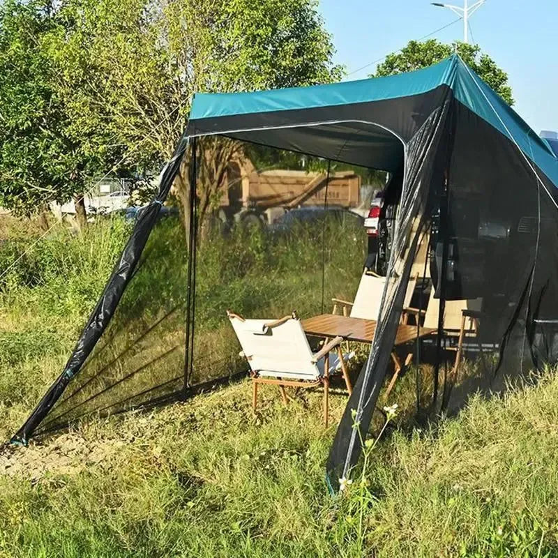 SUV Tailgate Tent - Outdoor Camping Sunshade, Anti-Mosquito Car Tent with Windproof Canopy - Trekker Essentials
