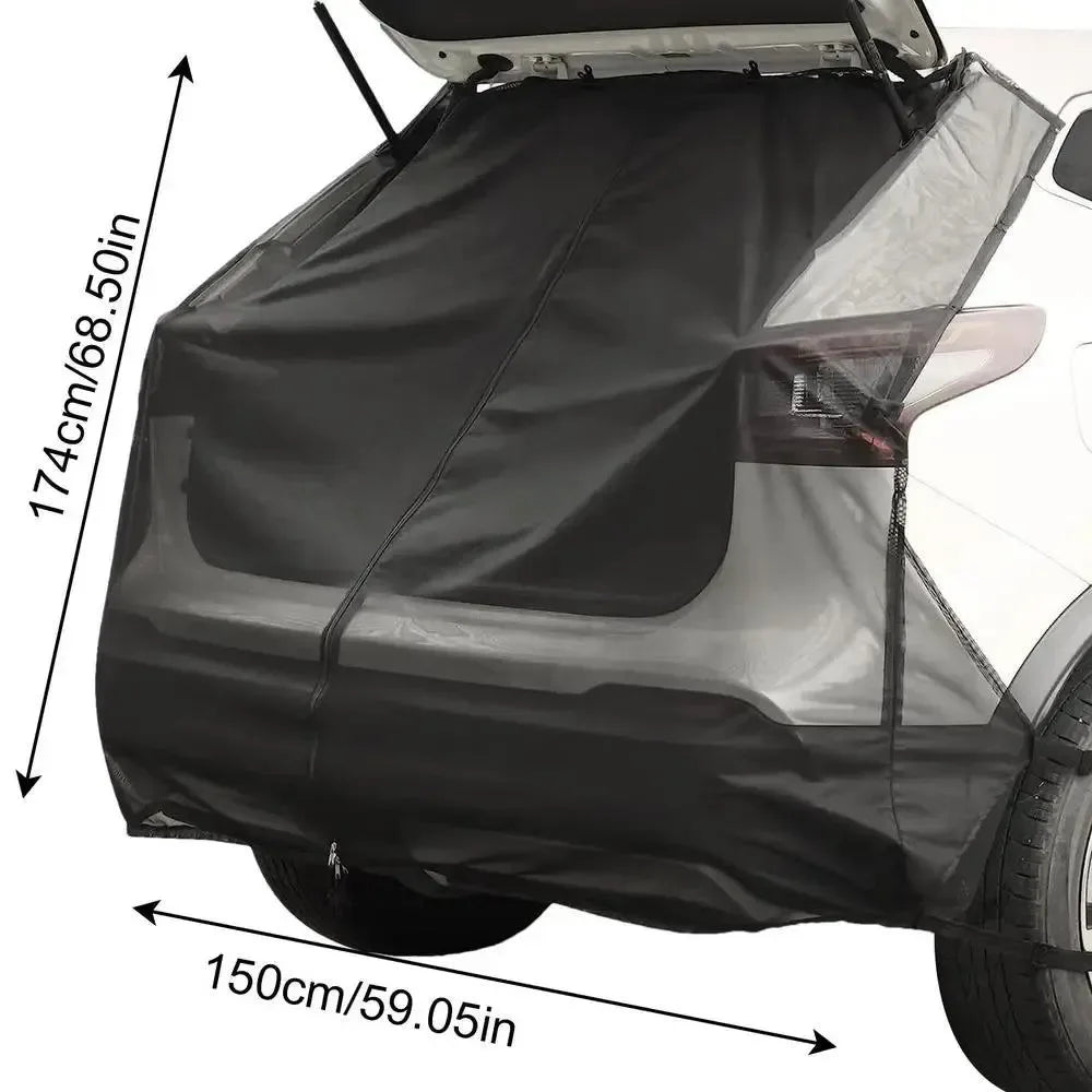 SUV Trunk Tailgate Mosquito Net - Breathable Insect-proof UV-proof Curtain - Trekker Essentials