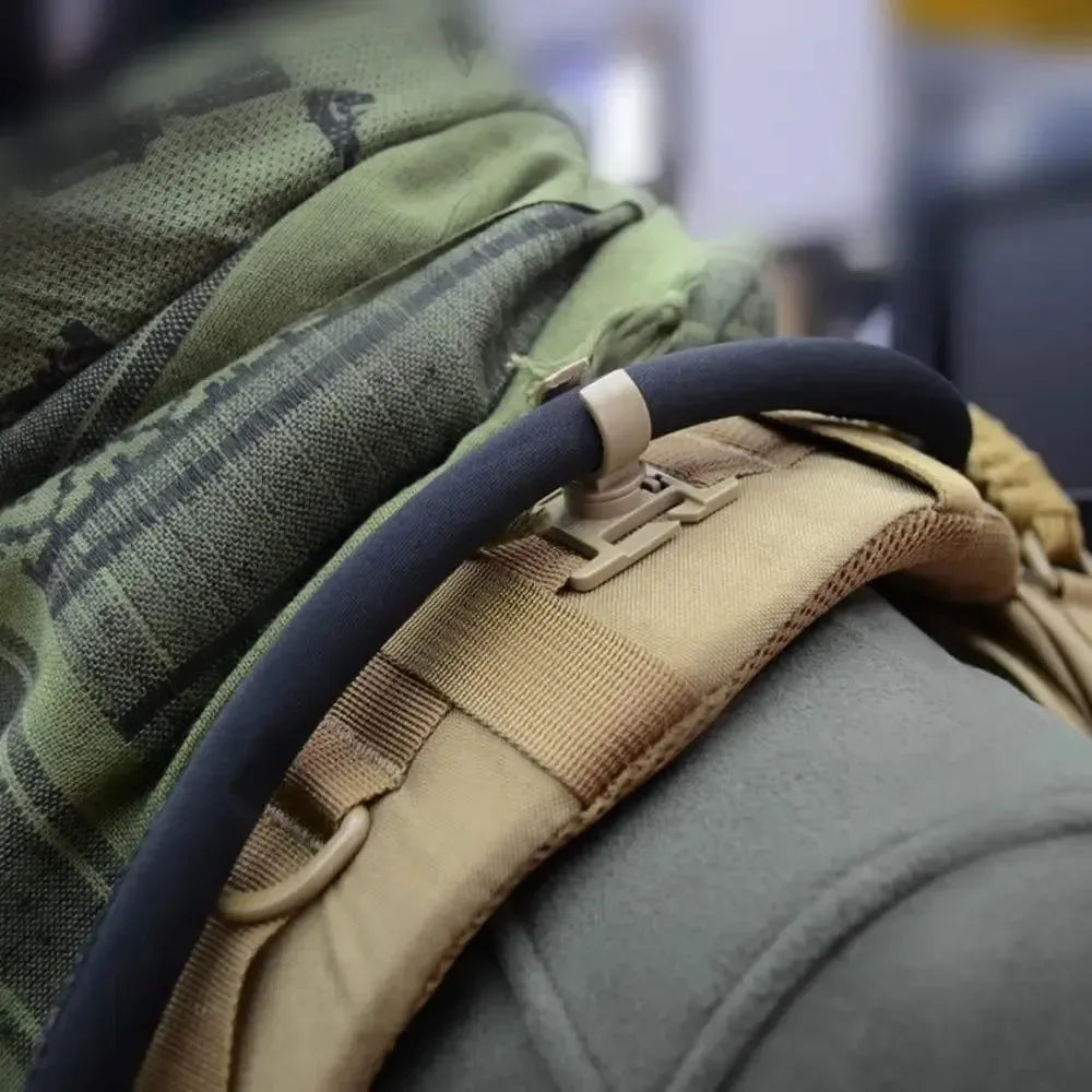 Swivel U Ring Flashlight Holder: Versatile Work Backpack Lamp Clip for Hiking and Climbing - Trekker Essentials