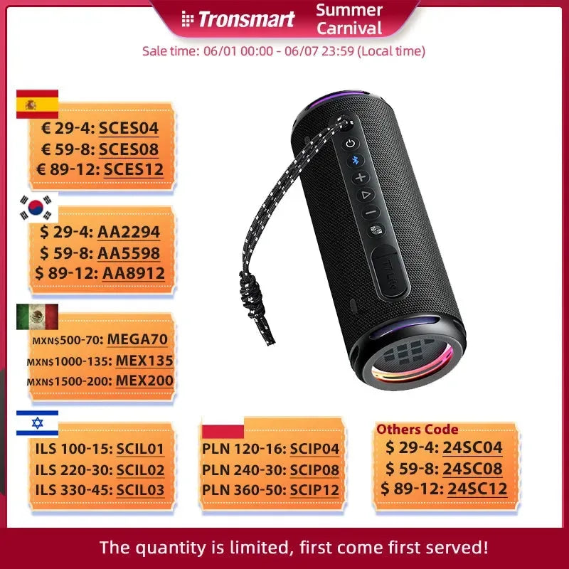 T7 Lite Bluetooth Speaker - Trekker Essentials