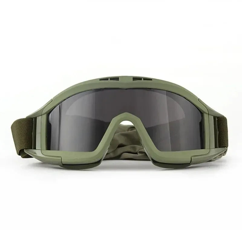 Tactical Airsoft Paintball Goggles | Windproof Anti-Fog Protection Goggles for CS Wargame, Hiking, and Tactical Helmet Compatibility - Trekker Essentials