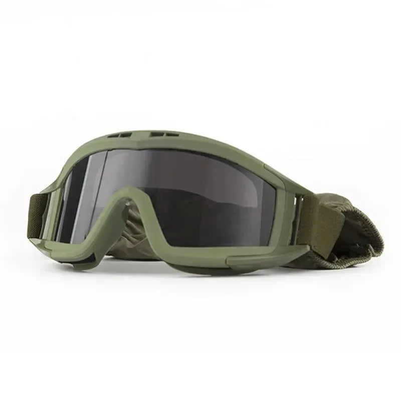 Tactical Airsoft Paintball Goggles | Windproof Anti-Fog Protection Goggles for CS Wargame, Hiking, and Tactical Helmet Compatibility - Trekker Essentials