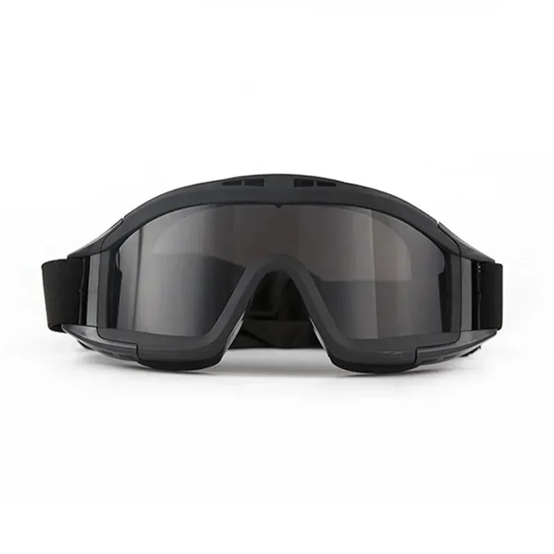 Tactical Airsoft Paintball Goggles | Windproof Anti-Fog Protection Goggles for CS Wargame, Hiking, and Tactical Helmet Compatibility - Trekker Essentials