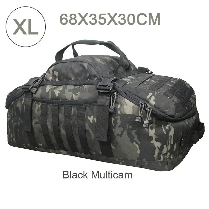 Tactical Backpack Duffle Bag: Versatile Outdoor Camping Gear for Hiking and Travel - Trekker Essentials