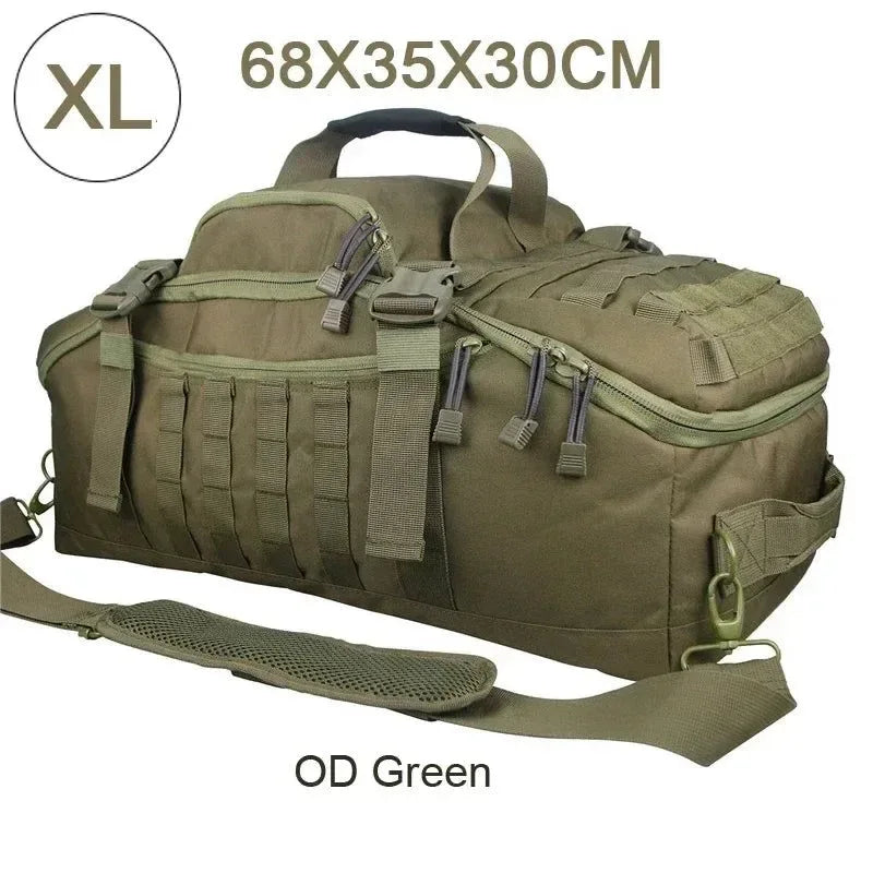 Tactical Backpack Duffle Bag: Versatile Outdoor Camping Gear for Hiking and Travel - Trekker Essentials