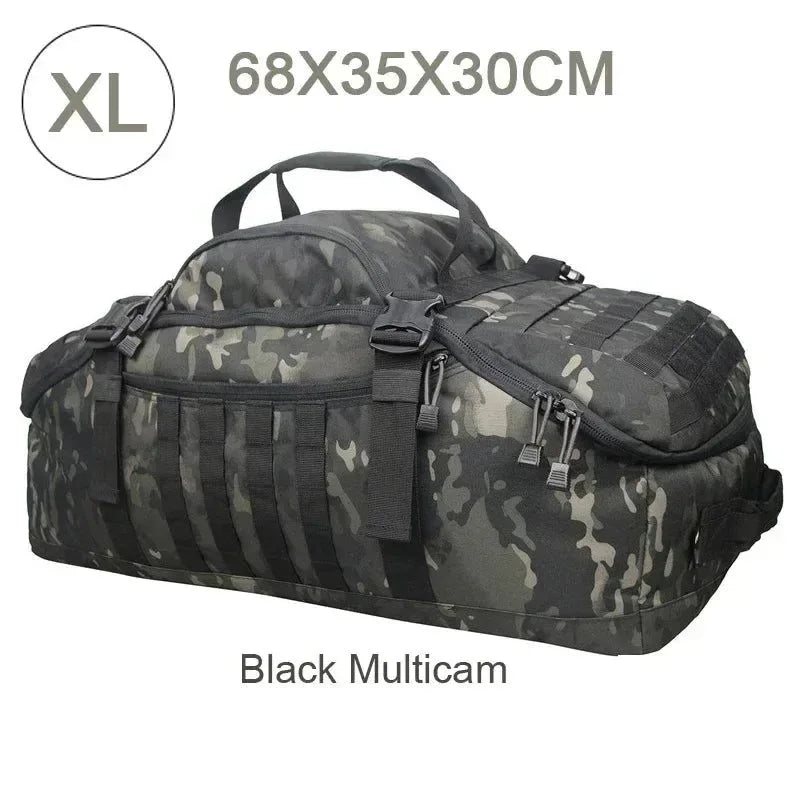 Tactical Backpack Duffle Bag: Versatile Outdoor Camping Gear for Hiking and Travel - Trekker Essentials