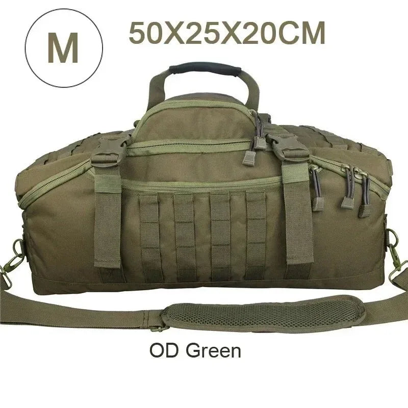 Tactical Backpack Duffle Bag: Versatile Outdoor Camping Gear for Hiking and Travel - Trekker Essentials