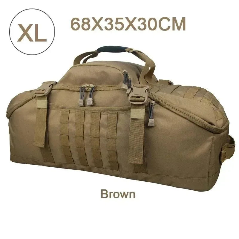 Tactical Backpack Duffle Bag: Versatile Outdoor Camping Gear for Hiking and Travel - Trekker Essentials